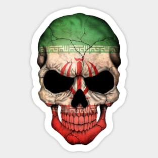 Iranian Flag Skull Sticker